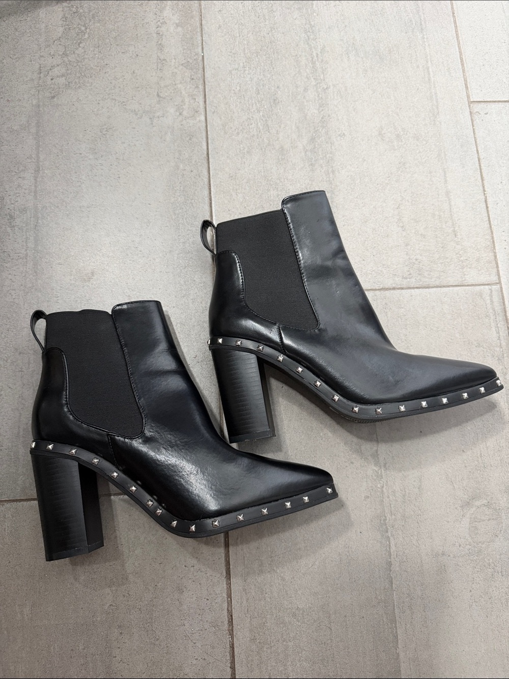 New ankle boots size 8.5 with studs